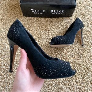 WHBM embellished heels